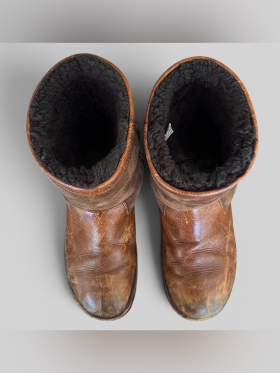 UGG Australia Beacon 5485 SZ 11 Brown Leather Shearling Boots Wide Fit Rugged main image 8